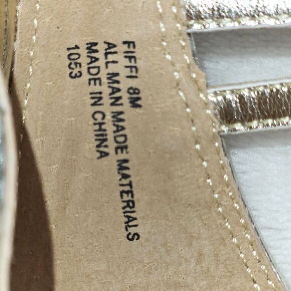 Steve Madden Fiffi Gold Rhinestone Strappy High-Heel 8M - Picture 7 of 11